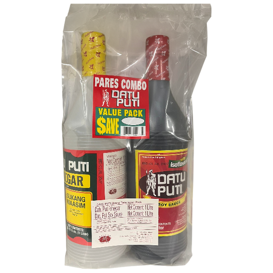 Datu Puti Pares Combo Soy Sauce & Vinegar 1liter Each